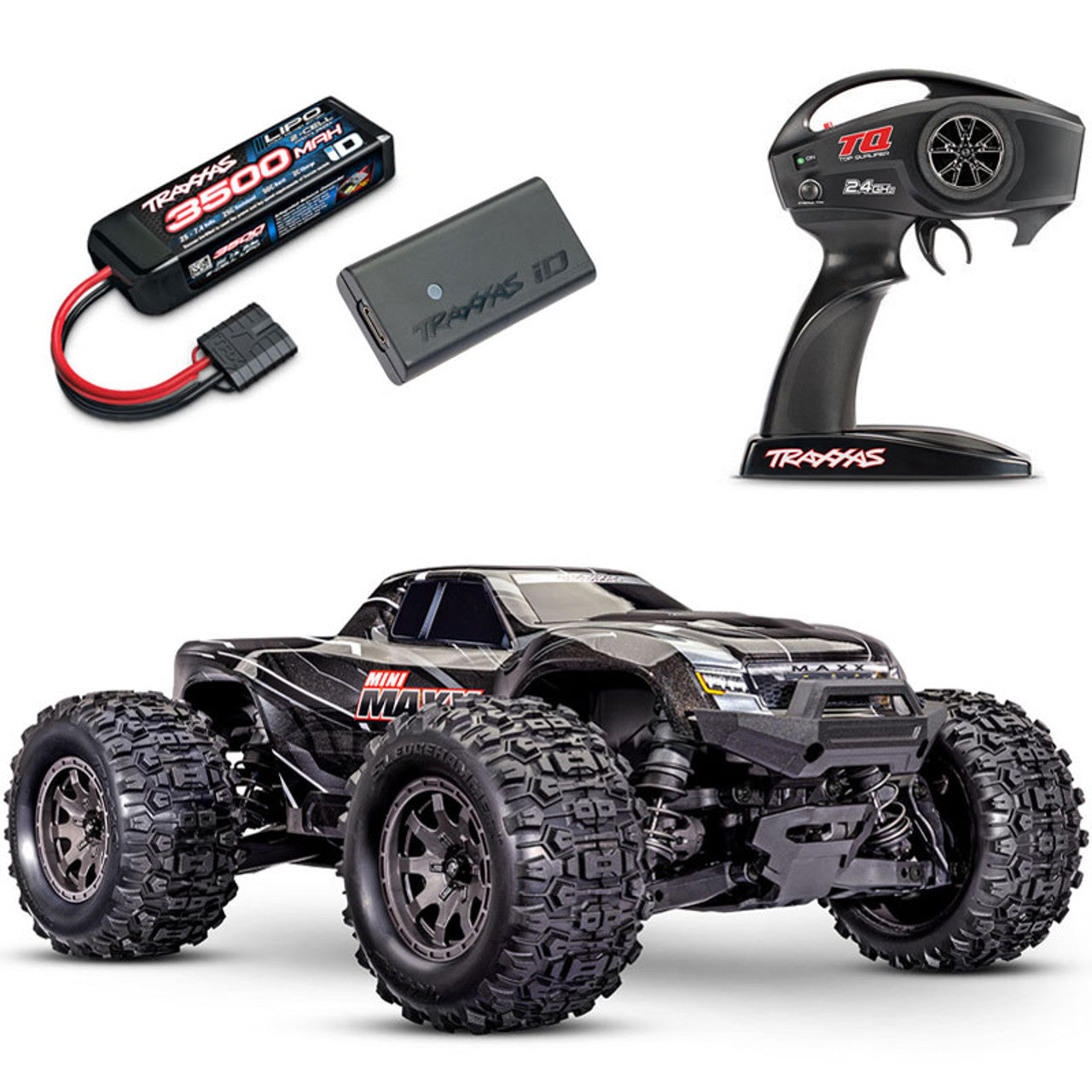 Traxxas Mini Maxx 4WD Brushless RTR RC Monster Truck w/ID Lipo Battery & USB-C Charger
