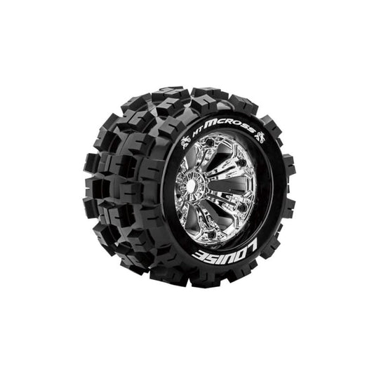 إطارات وعجلات Louise MT-MCROSS مقاس 3.8 بوصة كروم (2)