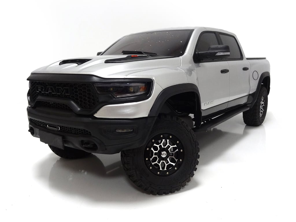 RAM1500 silver, traction hobby , primal rc, crawler, trail truck, cars and trucks