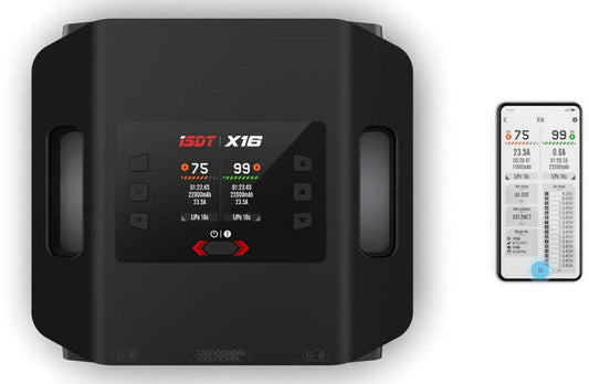 ISDT X16 2200W Dual-Channel 16S AC Smart Battery Charger