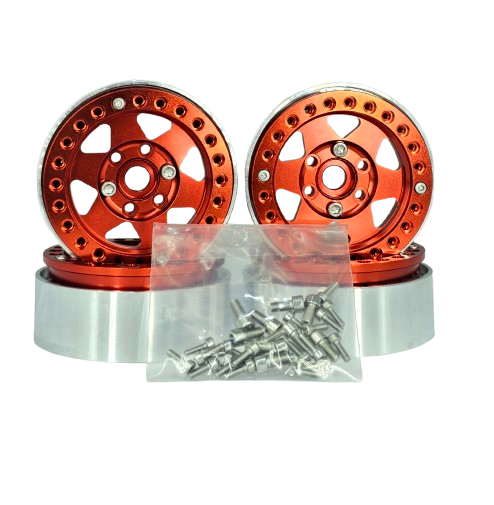 1.9 inch wheel rim for 1/10 Scale RC Car (Red)