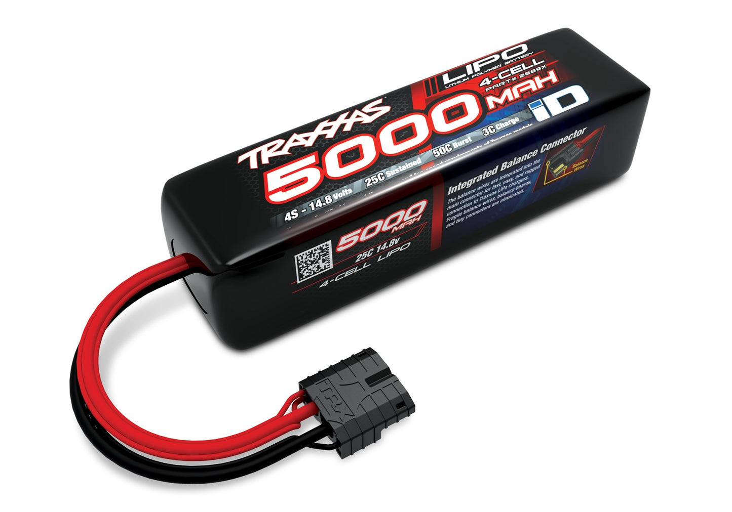 Traxxas 2889X 6700mAh 14.8V 4S 25C LiPo Battery with iD Connector