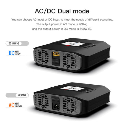 ISDT K4 1200W Dual-Channel AC/DC 8S Smart Battery Charger