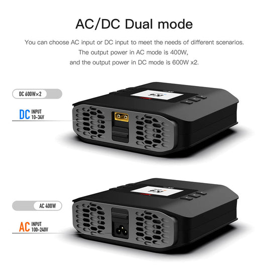 ISDT K4 1200W Dual-Channel AC/DC 8S Smart Battery Charger