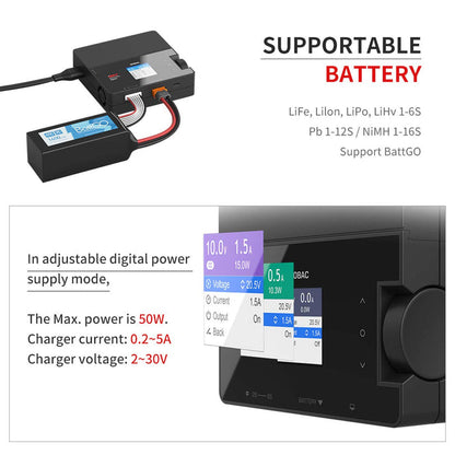 ISDT 608AC 200W AC/DC Smart Balance Battery Charger