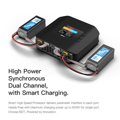 ISDT K4 1200W Dual-Channel AC/DC 8S Smart Battery Charger