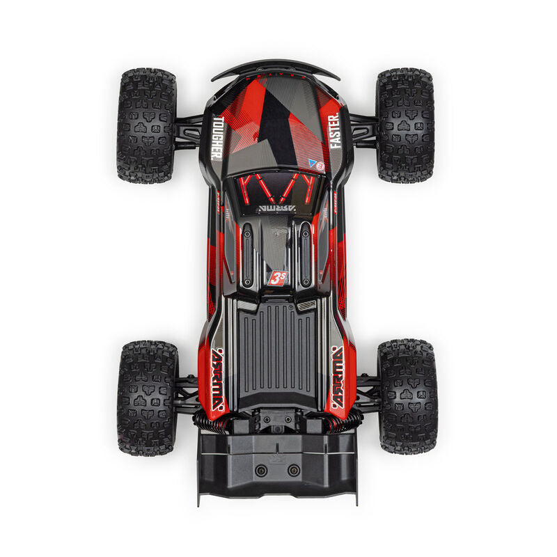 ARRMA 1/16 MINI KRATON 3S DSC 4X4 RTR Brushless Speed Monster Truck Black/Red (ARA2508T1)