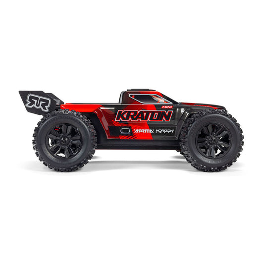 ARRMA 1/16 MINI KRATON 3S DSC 4X4 RTR Brushless Speed Monster Truck Black/Red (ARA2508T1)