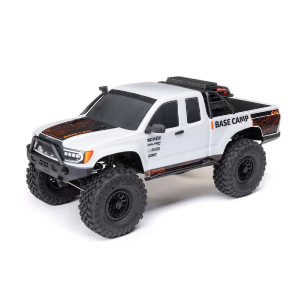 Axial 1/10 SCX10 III Base Camp 4X4 Rock Crawler Brushed RTR – White