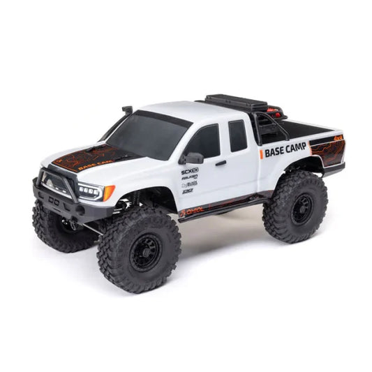 Axial 1/10 SCX10 III Base Camp 4X4 Rock Crawler Brushed RTR – White