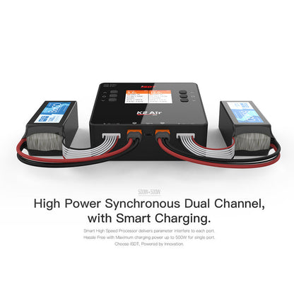 ISDT K2 Air Dual-Channel AC/DC Smart Battery Charger 200W AC / 1000W DC