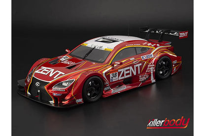 Killerbody 1/10 Zent Cerumo Lexus RC F Unpainted Body Shell - Clear