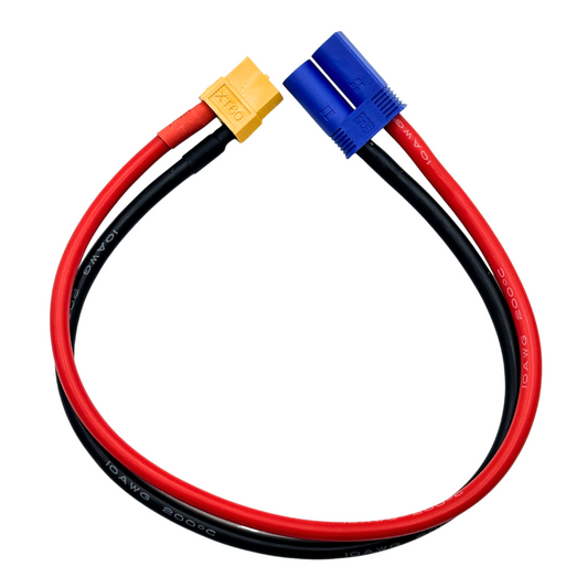 FUSEW-15 XT60 FEMALE TO EC5 MALE CHARGER WIRE