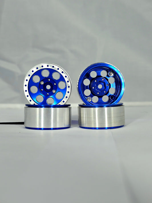 SCX24-1.3-inch metal wheel rim-6- blue X1 set
