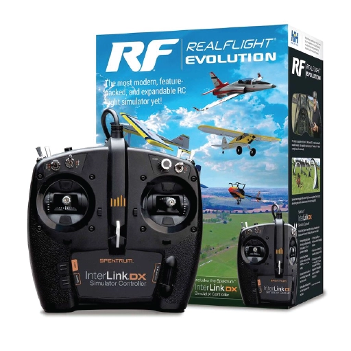 RealFlight Evolution RC Flight Simulator with InterLink DX Controller, #RFL2000