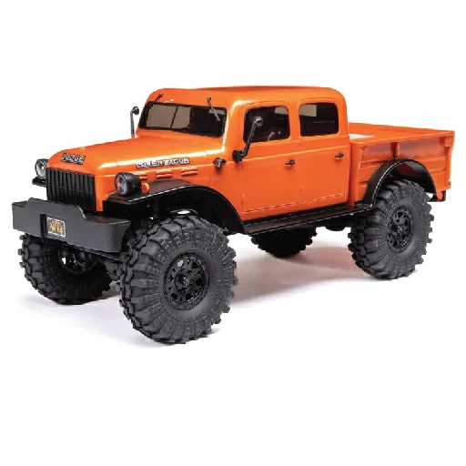 Axial RC Truck SCX24 40’s 4 Door Dodge Power Wagon Orange1/24 4 Wheel Drive-RTR (Everything Needed to Run Included) AXI00007T1
