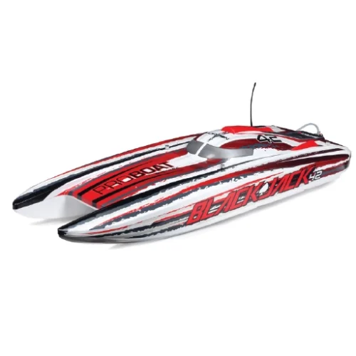 The Blackjack 42" 8S Brushless RTR is a high-performance remote-controlled boat manufactured by Pro Boat.