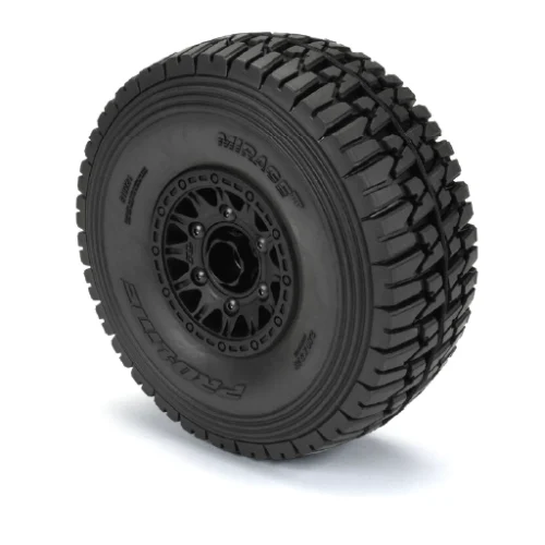 1/7 Mirage TT BELTED F/R Tires MTD 17mm Blk Raid (2): Mojave 6S, UDR