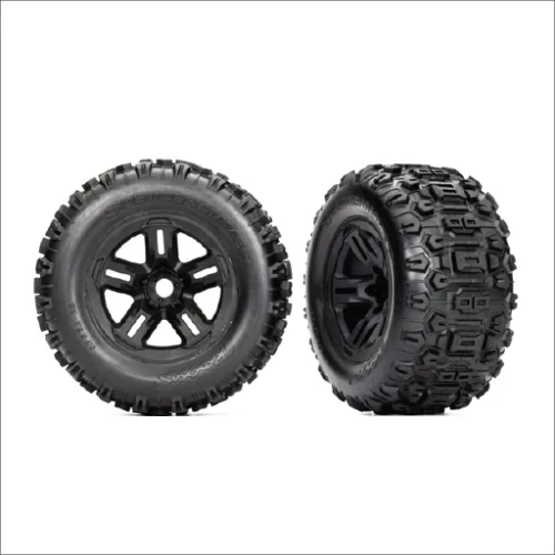 TIRES & WHEELS, ASSEMBLED ( BLACK)