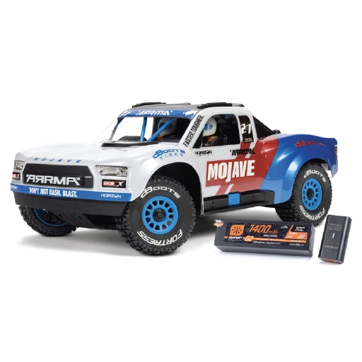 1/16 MOJAVE GROM 223S DSC 4X4 RTR Brushless Desert Truck, White,ARA2304ST2