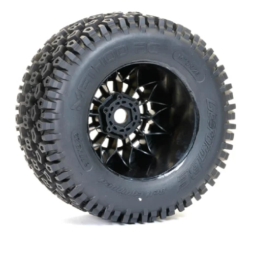 MTD1026 Geoform All-Terrain Belted 1/8th Monster Truck Tires on Array 17mm Hex Wheels (2pcs, Pre-glued)