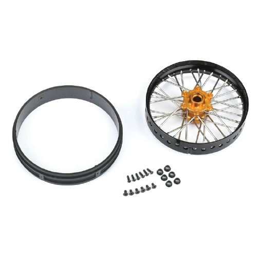 1/4 Pro-Spec Aluminum V2 Bead Front Wheel Black/Gold (1): Promoto-MX, #PRO283600T3