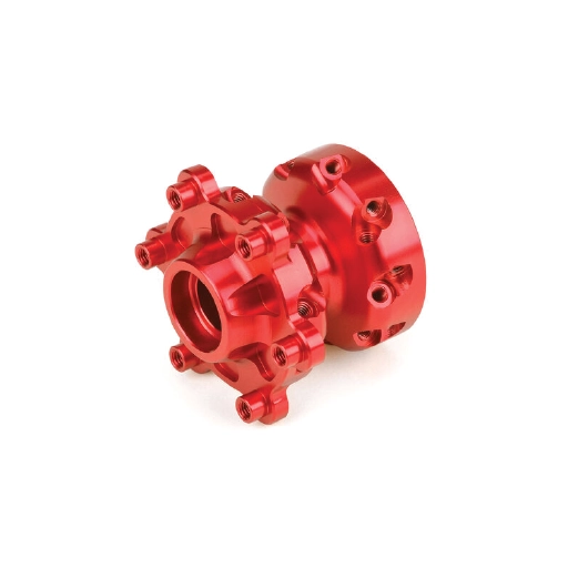 1/4 Pro-Spec Aluminum Front Hub Red: Promoto-MX ,#PRO283603