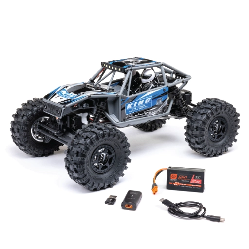 1/18 UTB18 Capra 4WS 4X4 RTR Brushed Rock Crawler (Battery & Charger Included), BlueAXI-1750T1