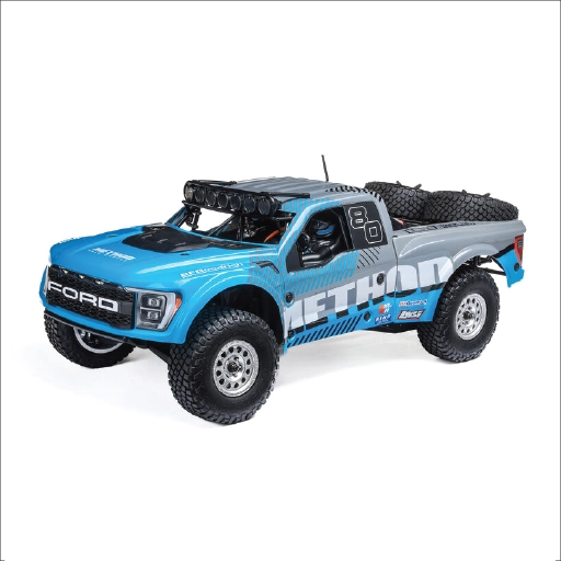 1/10 Baja Rey 2.0 Ford Raptor Method 3S 4X4 RTR Brushless, Blue, los03046