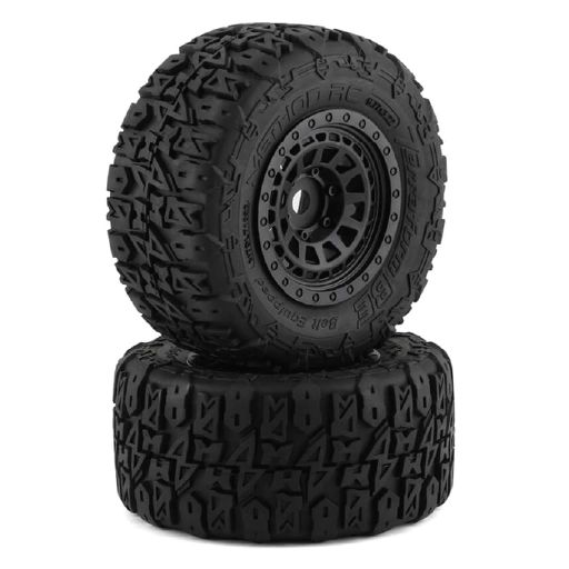 MTD1025	Terraform All-Terrain Belted 1/8th Monster Truck Tires on Array 17mm Hex Wheels (2pcs glued)