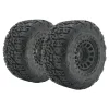 MTD1025 Terraform All-Terrain Belted 1/8th Monster Truck Tires on Array 17mm Hex Wheels (2pcs glued)