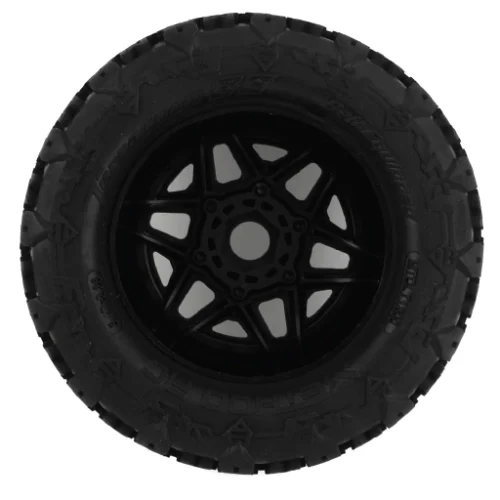 Terraform All-Terrain Belted 1/7,1/8th Short Course Tires on Switch 17mm Hex Wheels (2pcs Glued)