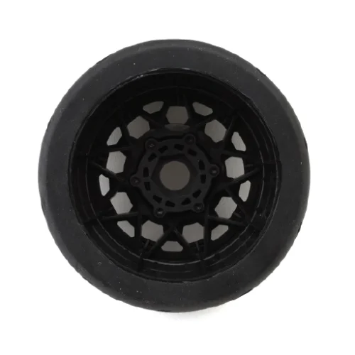 MTD1402 Velociter Belted 1/7TH  54/107mm On-Road Tire on Hive 17mm 2.9” Hex wheels, Rear (2pcs glued)