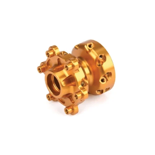 1/4 Pro-Spec Aluminum Front Hub Gold: Promoto-MX, #PRO283604