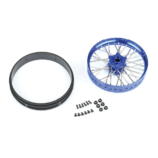 1/4 Pro-Spec Aluminum V2 Bead Front Wheel Blue/Blue (1): Promoto-MX ,#PRO283600T1