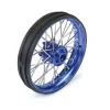 1/4 Pro-Spec Aluminum V2 Bead Front Wheel Blue/Blue (1): Promoto-MX ,#PRO283600T1