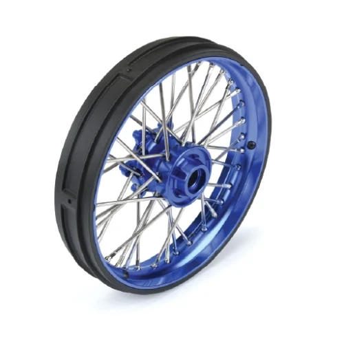 1/4 Pro-Spec Aluminum V2 Bead Front Wheel Blue/Blue (1): Promoto-MX ,#PRO283600T1