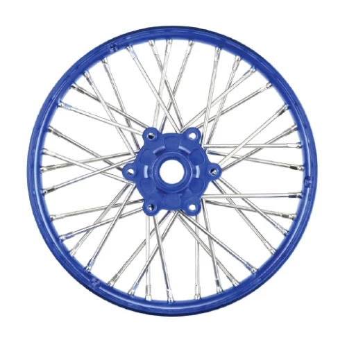 1/4 Pro-Spec Aluminum V2 Bead Front Wheel Blue/Blue (1): Promoto-MX ,#PRO283600T1