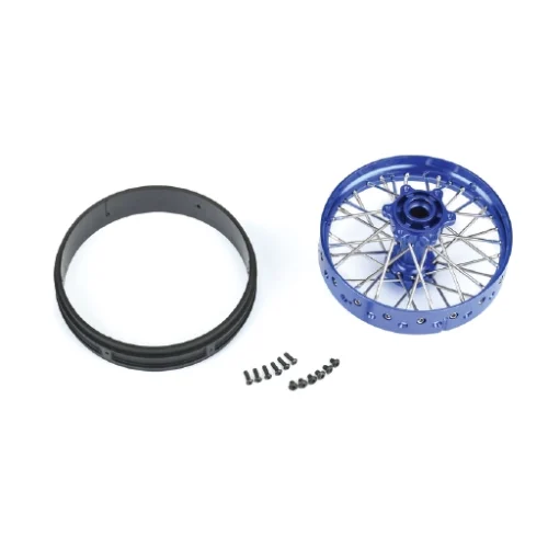 1/4 Pro-Spec Aluminum V2 Bead Rear Wheel Blue/Blue (1): Promoto-MX, #PRO283700T1