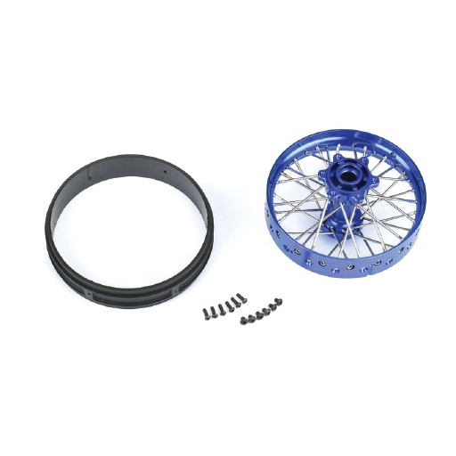 1/4 Pro-Spec Aluminum V2 Bead Rear Wheel Blue/Blue (1): Promoto-MX, #PRO283700T1