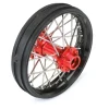 1/4 Pro-Spec Aluminum V2 Bead Rear Wheel Black/Red (1): Promoto-MXm #PRO283700T2