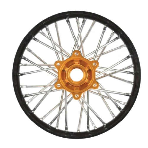 1/4 Pro-Spec Aluminum V2 Bead Rear Wheel Black/Gold (1): Promoto-MX, PRO283700T3